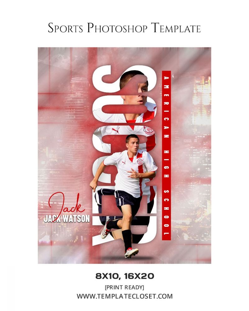 Jack Watson - Soccer Memory Mate Customized Sport Poster