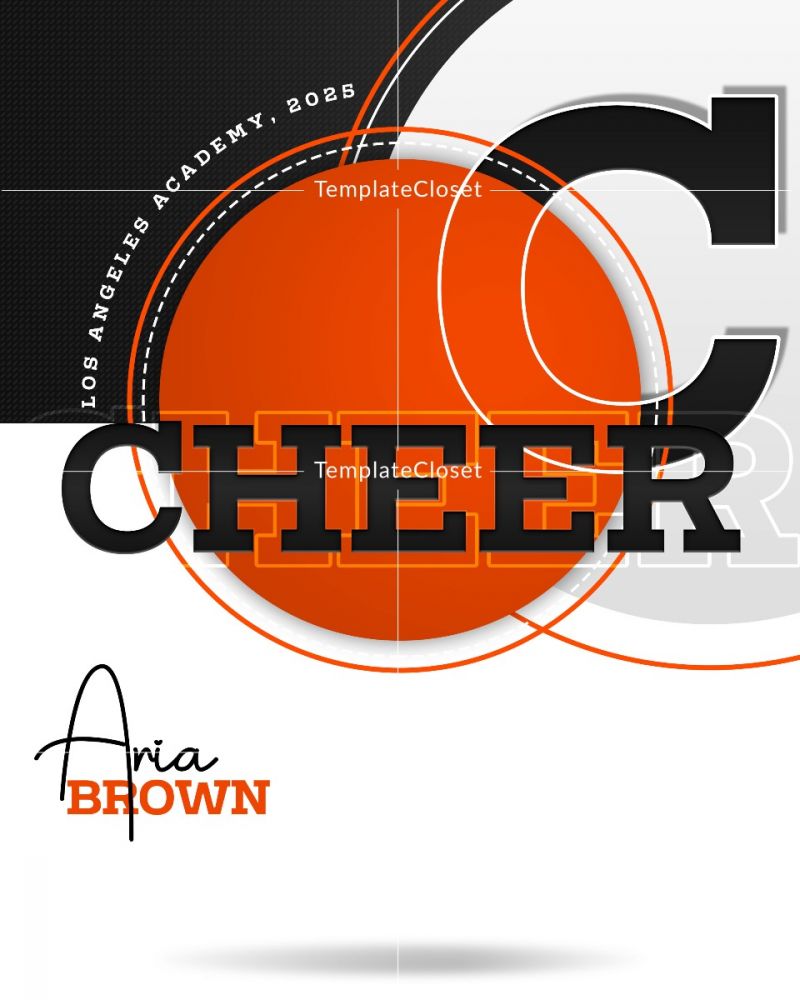 Aria Brown - Cheerleader With Cheers Sport Photography Poster