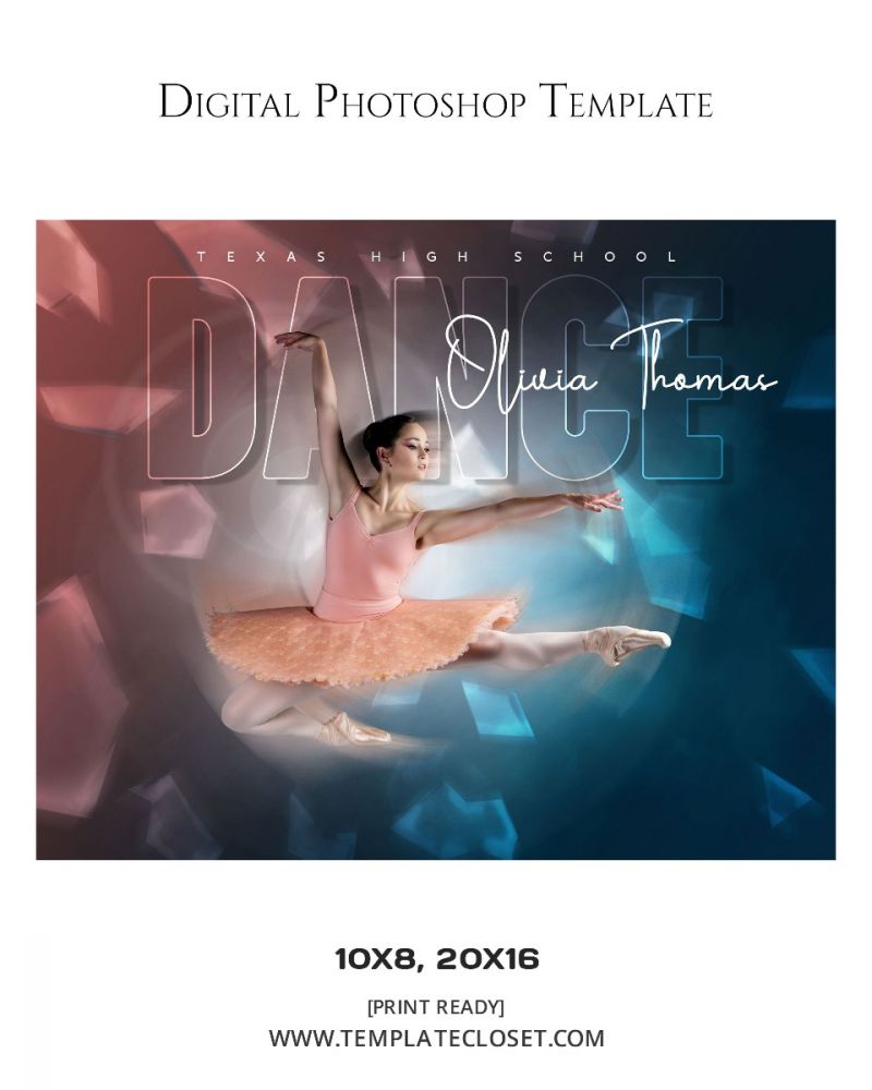 Best Color Effect Dance Digital Photography Template