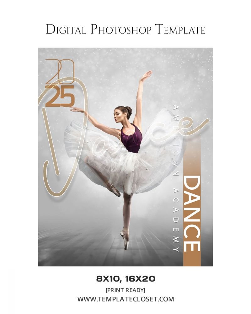 Dance Signature Effect Digital Photography Template