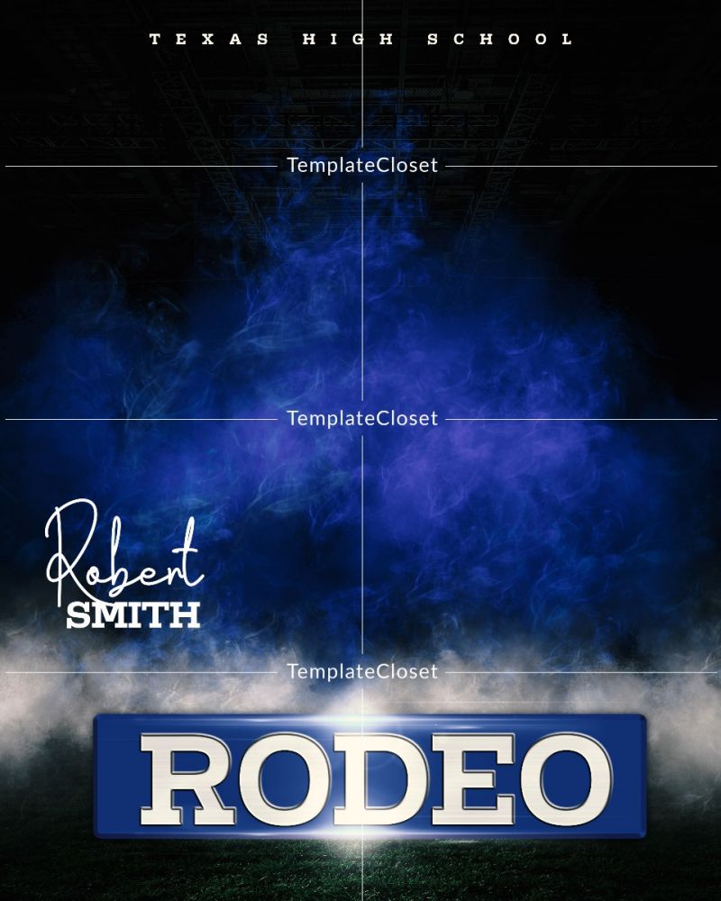 Robert Smith - Rodeo Sports Customized Photoshop Layered Template