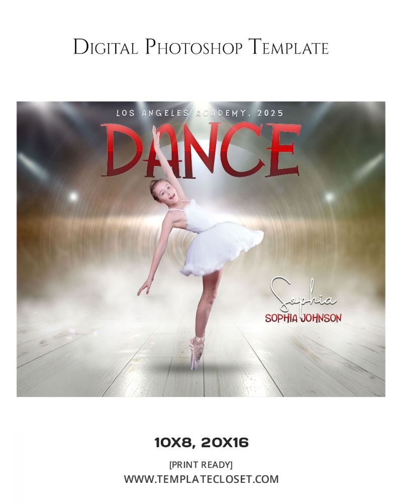 Sophia Johnson - Dance Digital Customized Photography Poster