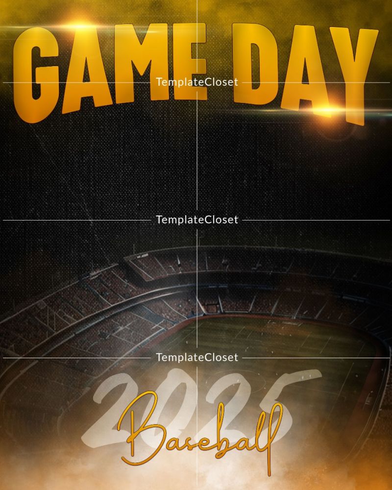 Baseball - 2025 Game Day Sports Photography Poster