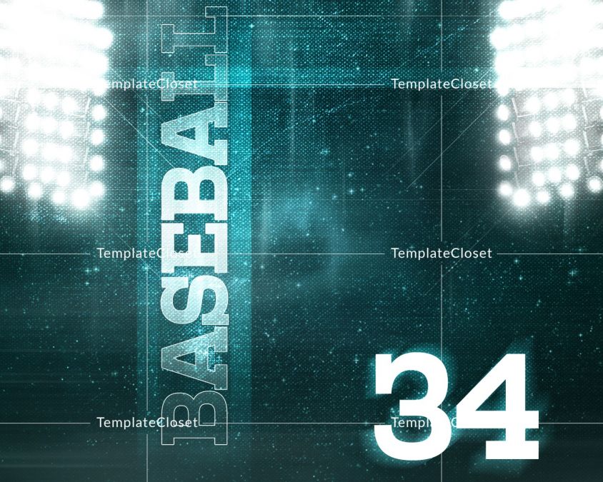 Baseball Signature Effect Print Ready Sports Template