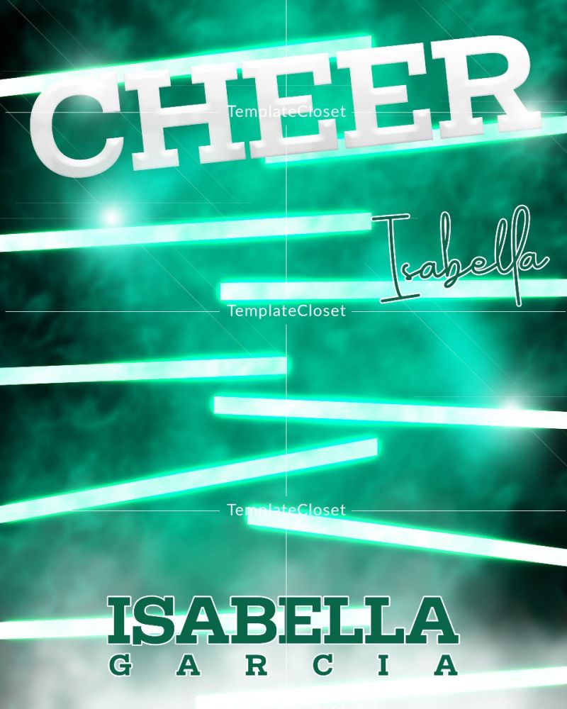 Cheerleader Light Effect Sport Photoshop template