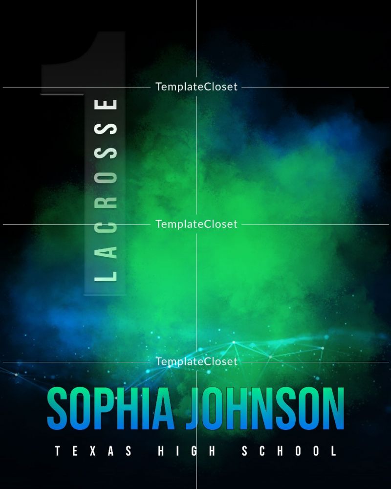 Sophia Johnson - Lacrosse Multi Layer Sport Photography Template
