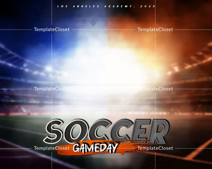 Soccer GameDay Multi Color Customized Photography Template
