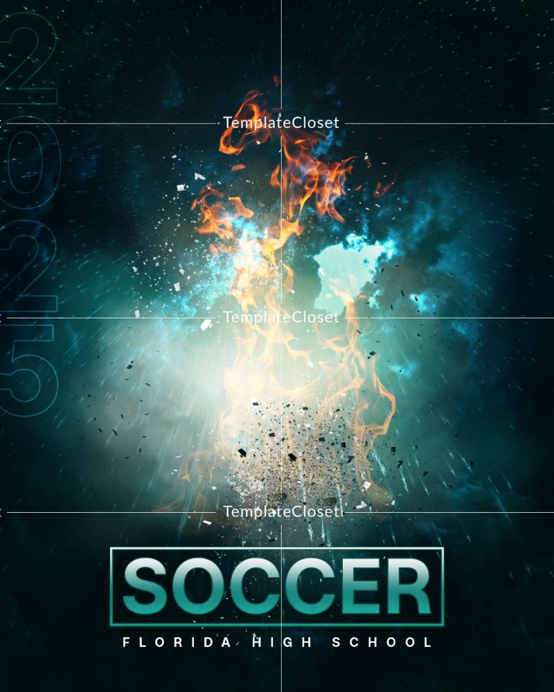 Best Soccer Customized Sports Photography Poster
