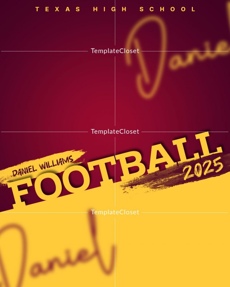 Football Memory Mate Print Ready Sports Photography Poster