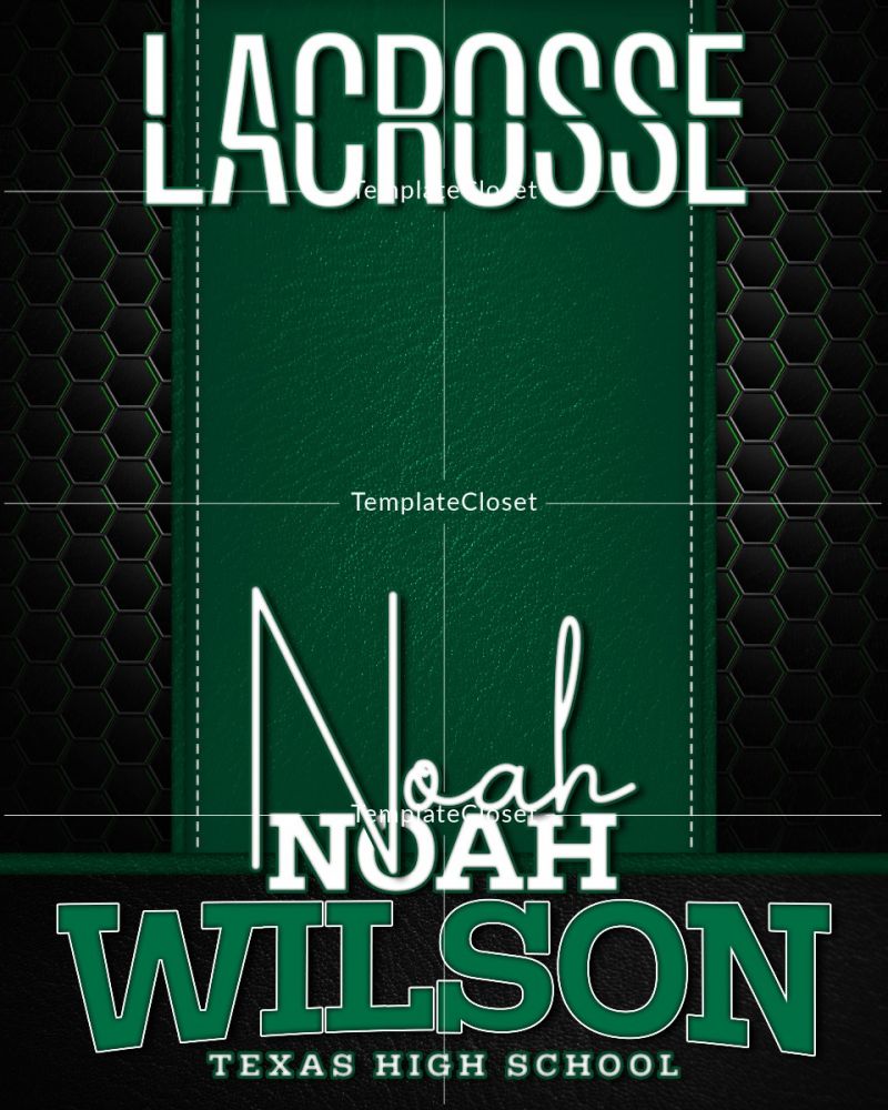 Noah Wilson - Lacrosse Signature Effect Sport Photography Template