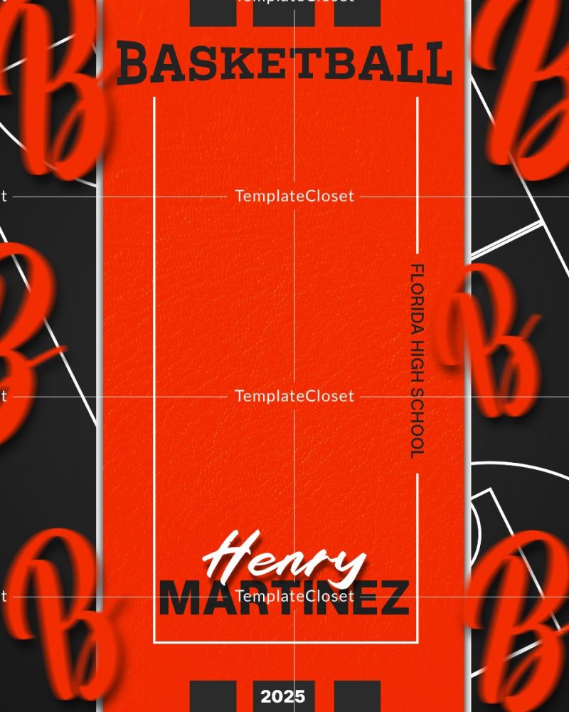 Basketball Game Day Photography Poster