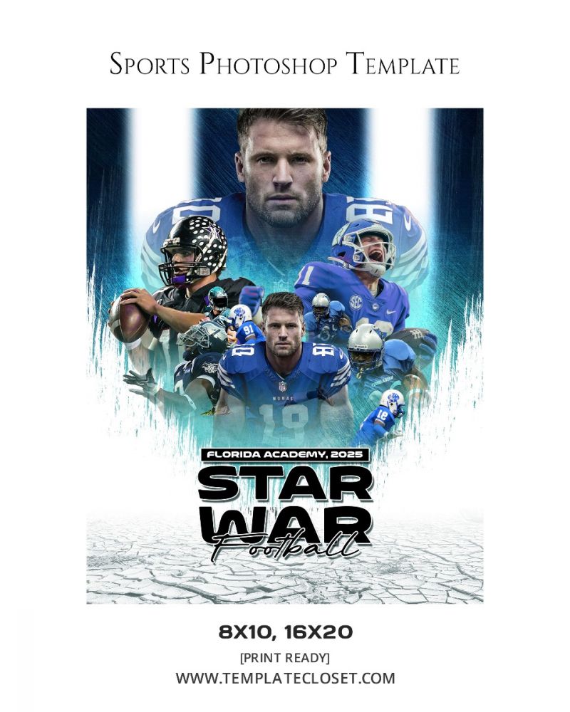 Football - Star War Customized Photography Template