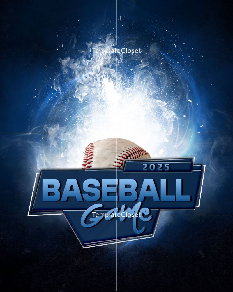 Baseball Game Enliven Effect Customized Sport Photography Poster