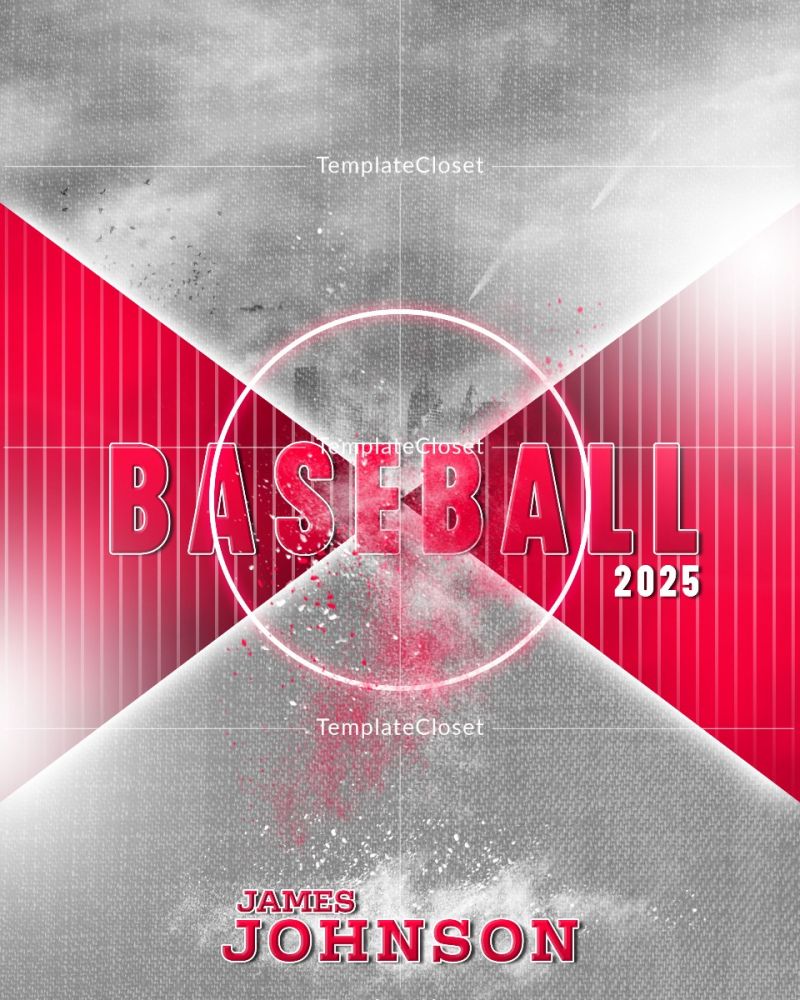 Baseball Sports Magazine Print Ready Cover