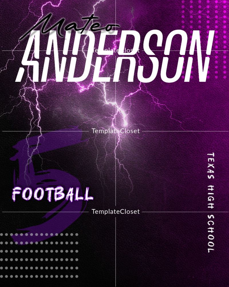 Football Enliven Effect Customized Sports Photography Poster