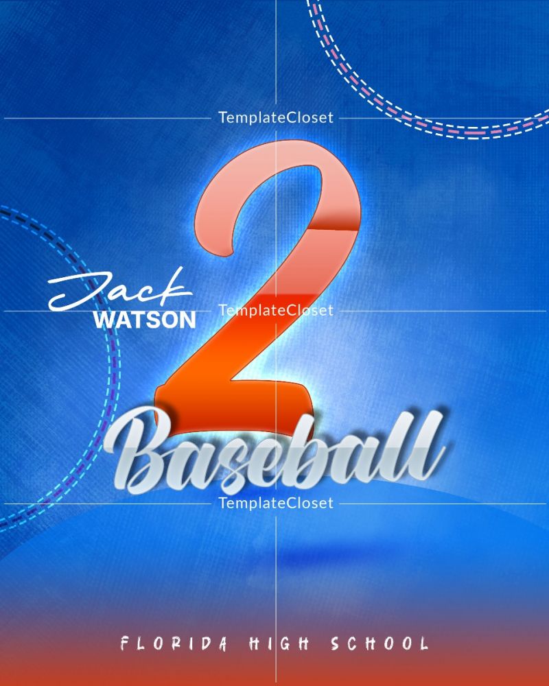 Jack Watson - Baseball Champion Move Customized Sports Photography Template