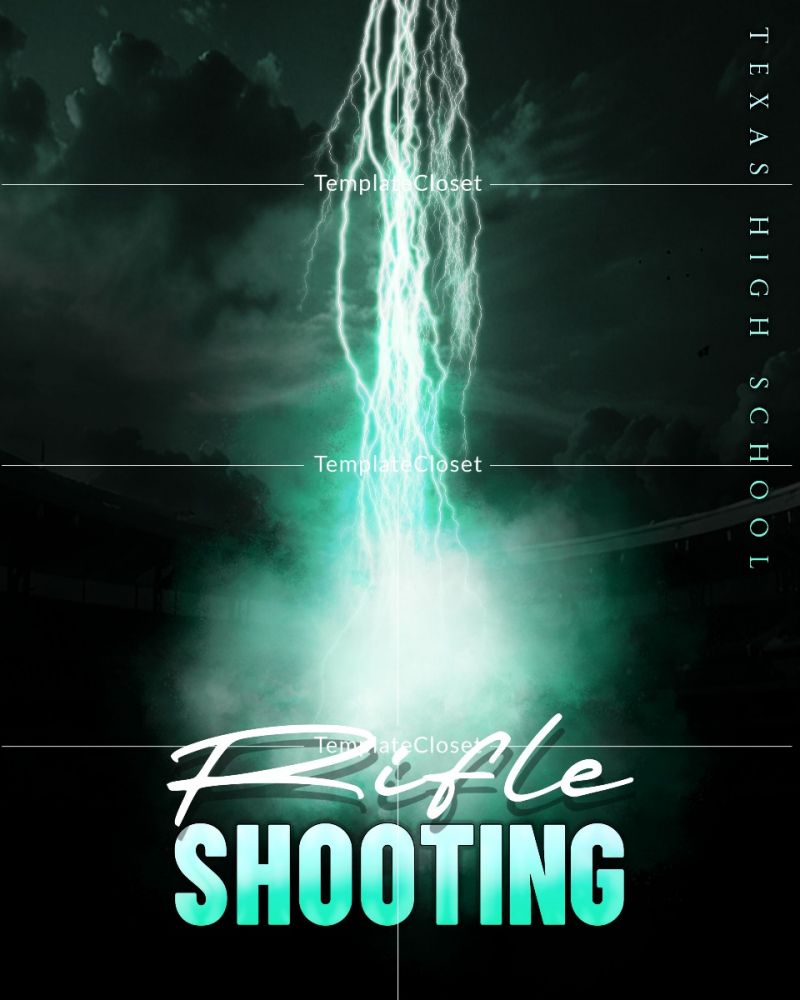 Rifle Shooting Enliven Effect Sport Photography Template