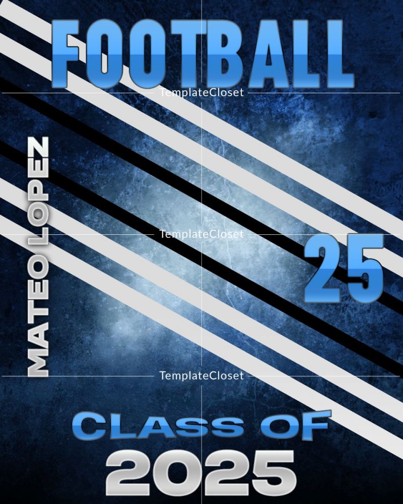 Football Player Customized Sport Photoshop Poster
