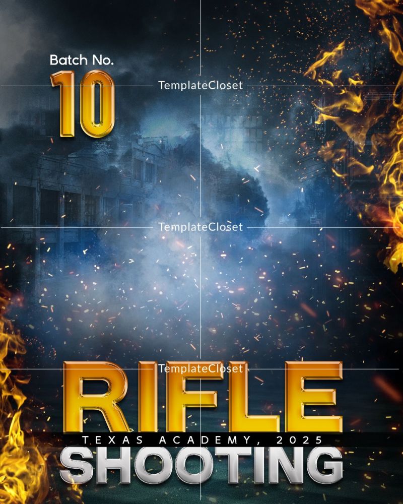 Rifle Shooting Enliven Effect Sports Photography Template