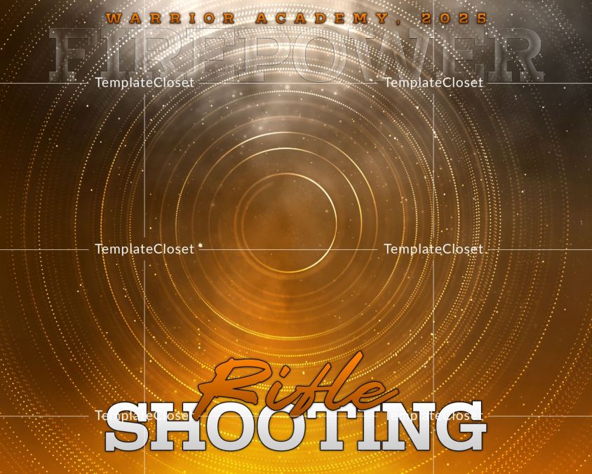 Rifle Shooting Enliven Effect Customized Photoshop Template