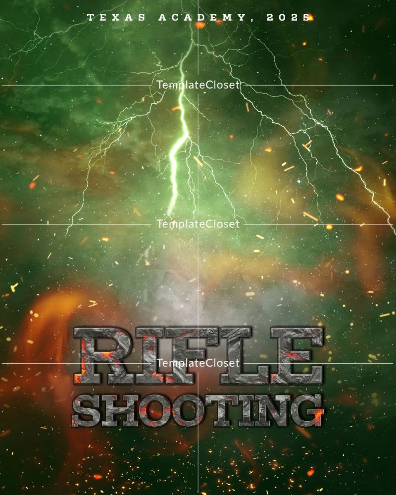 Rifle Shooting Customized Multi Layer Photography Poster