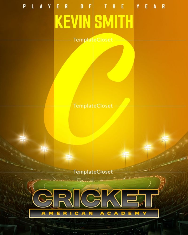 Yellow Fever Football Photoshop Template