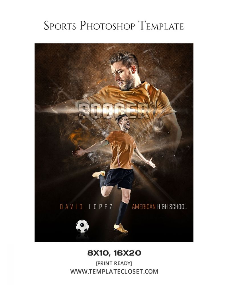 Soccer Memory Mate American Academy Sport Photography Template