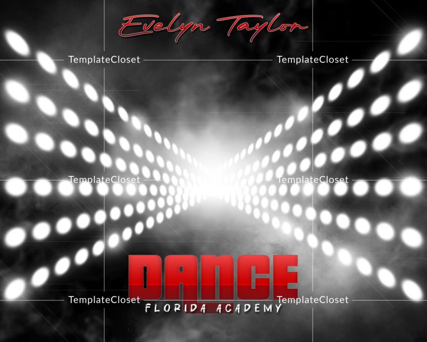 Dance Light Effect Digital Print Ready Photography Template
