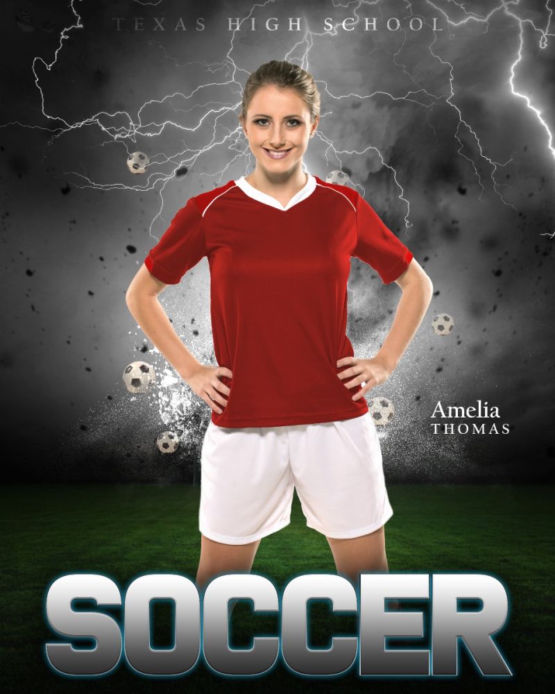 Amelia Thomas - Soccer Sport Template