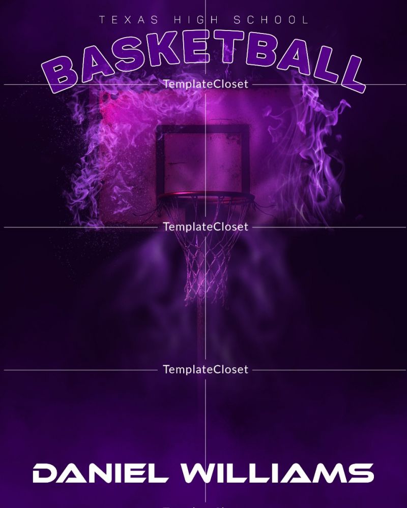 Daniel Williams - Basketball Customized Photoshop Layered Template