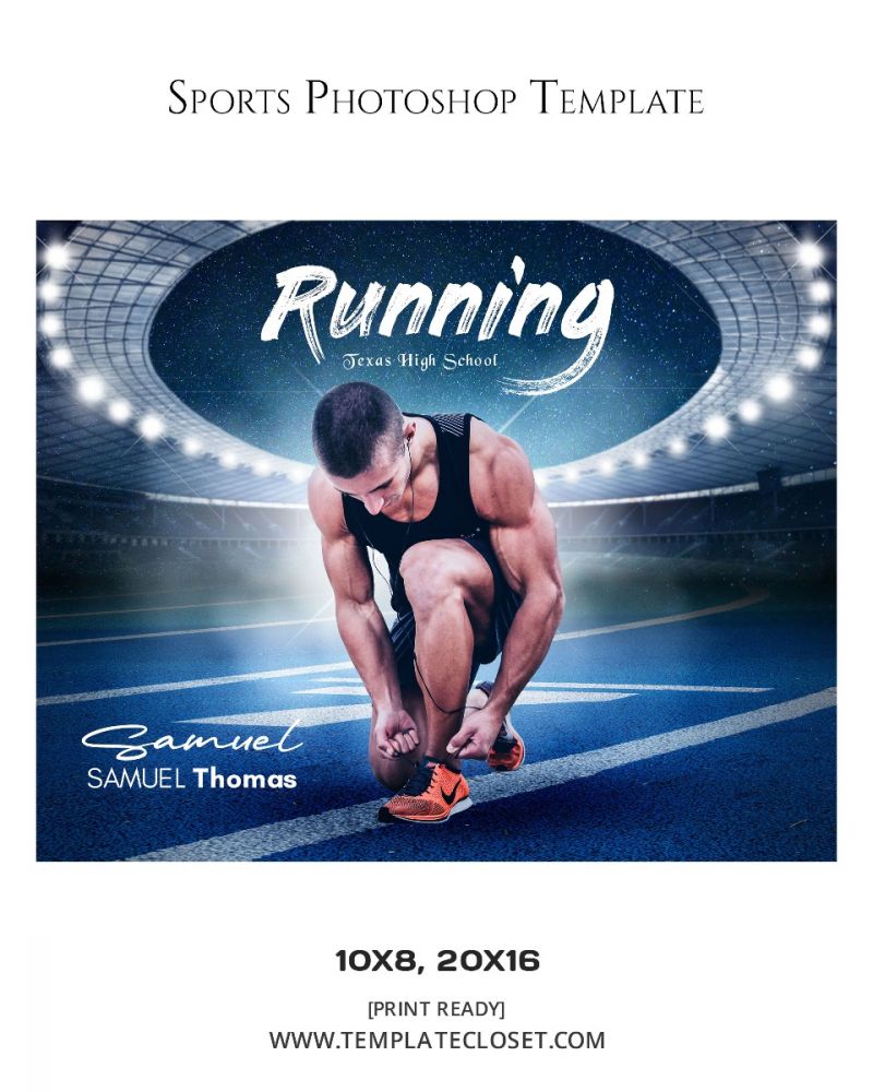 Samuel Thomas - 3D Running Sport Photography Template