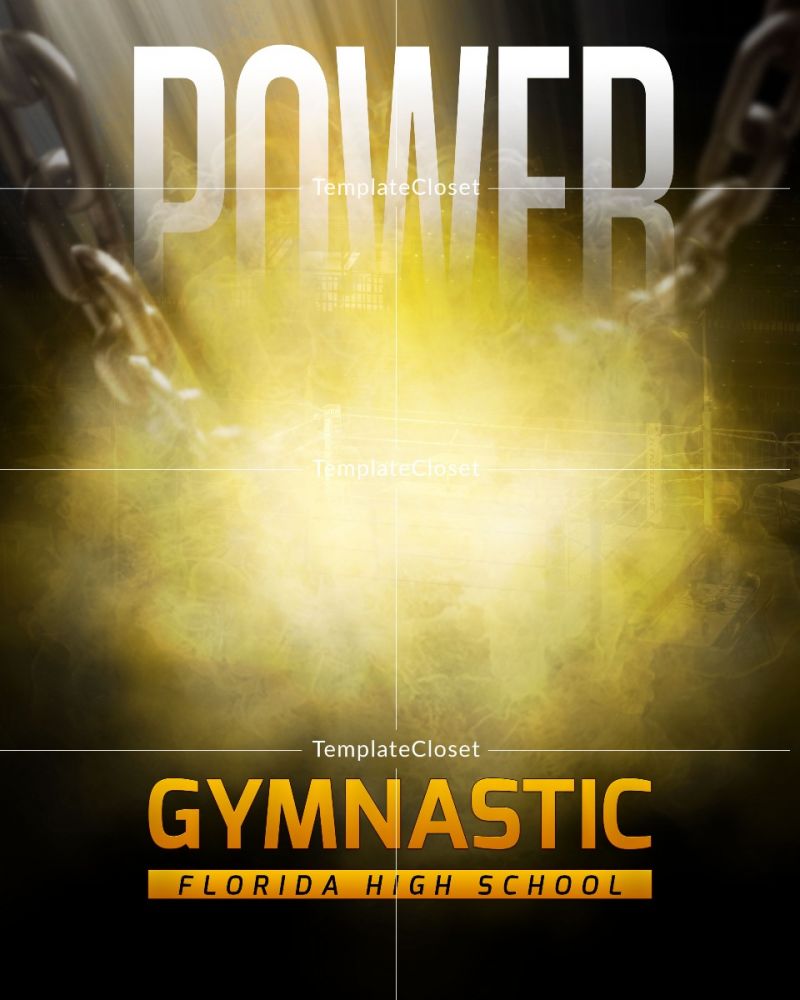 Gymnastic Power Effect Customized Photography Template