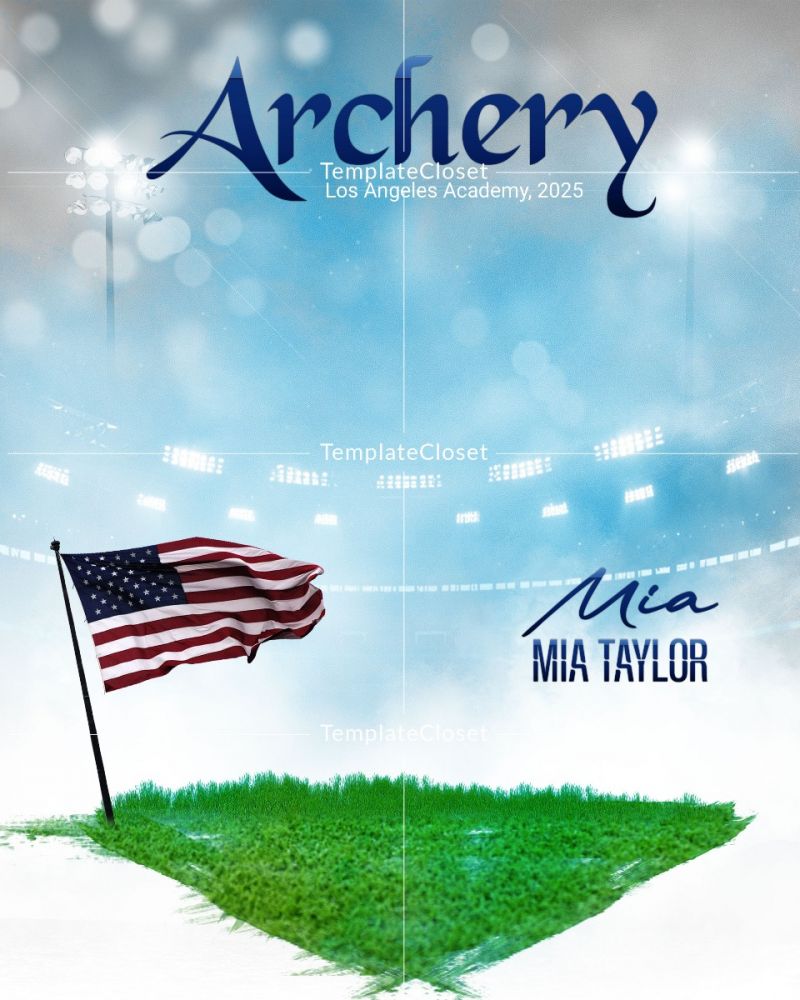 Archery Memory Mate Sports Photography Template
