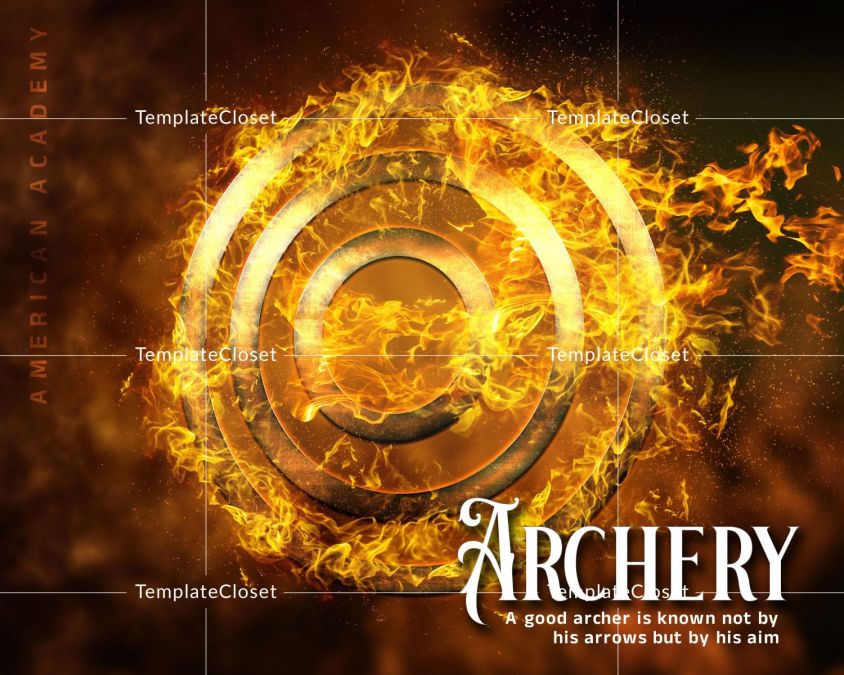 Archery Memory Mate Sports Photography Template