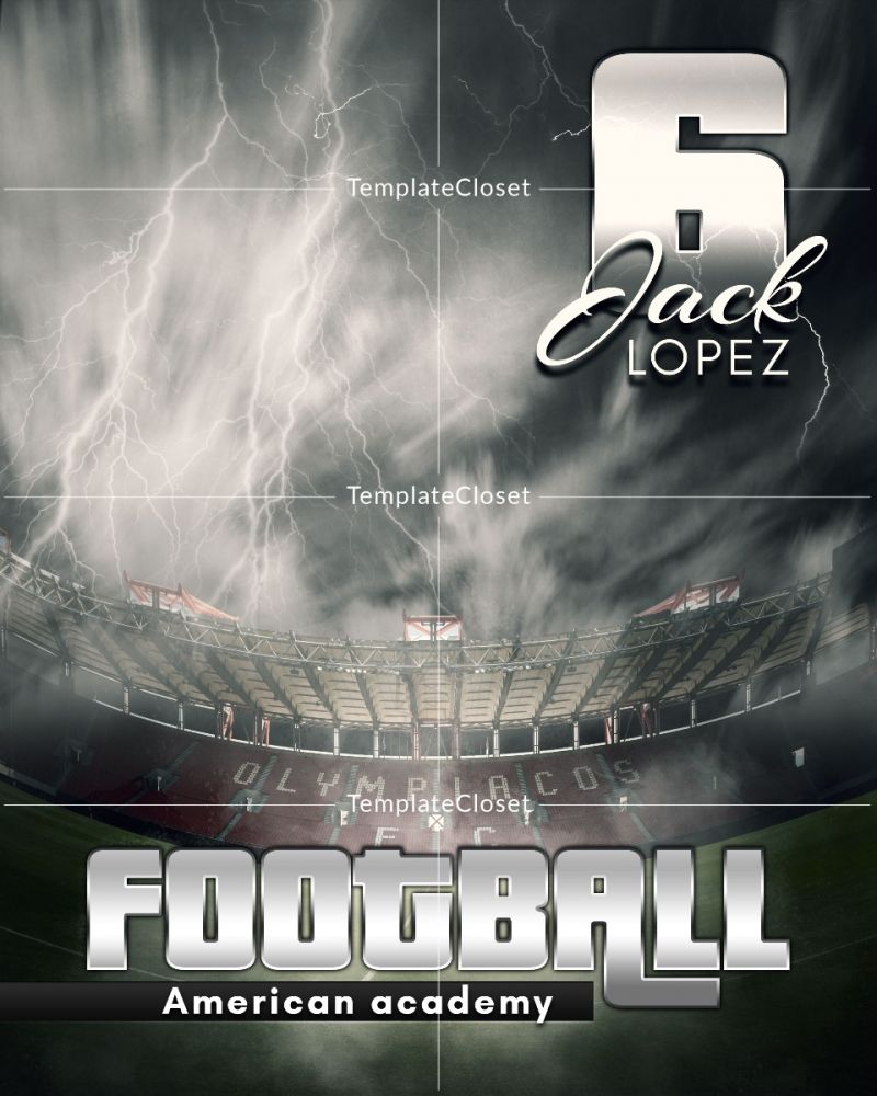 Football Playground Customized Multi Layer Sport Photoshop Template