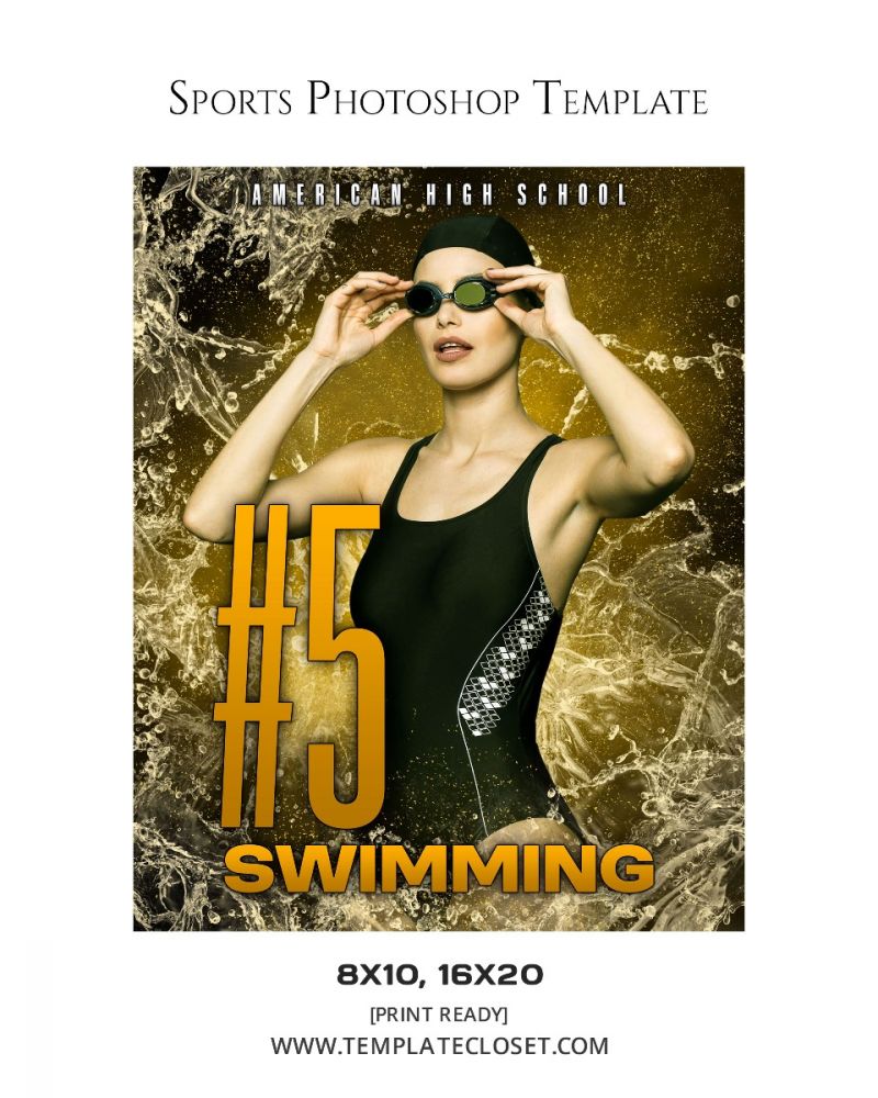 Swimming Light Effect Photoshop Photography Template
