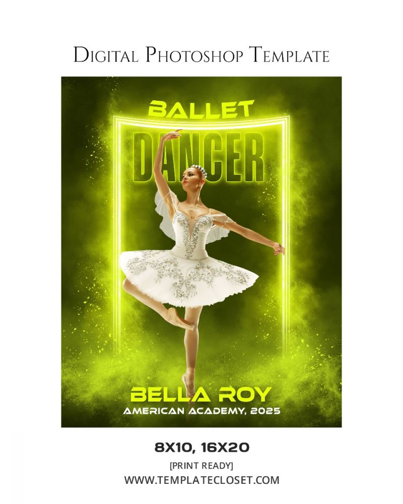 Ballet Dancer Digital Print Ready Photography Poster