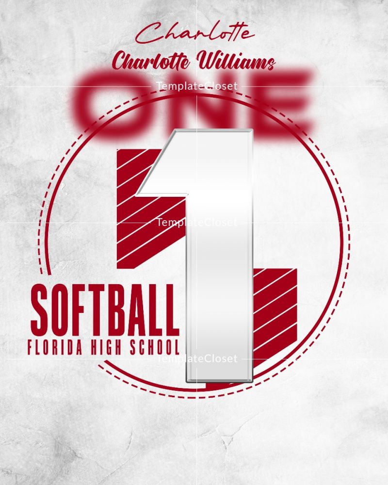 Softball Moves Florida High School Photography Template