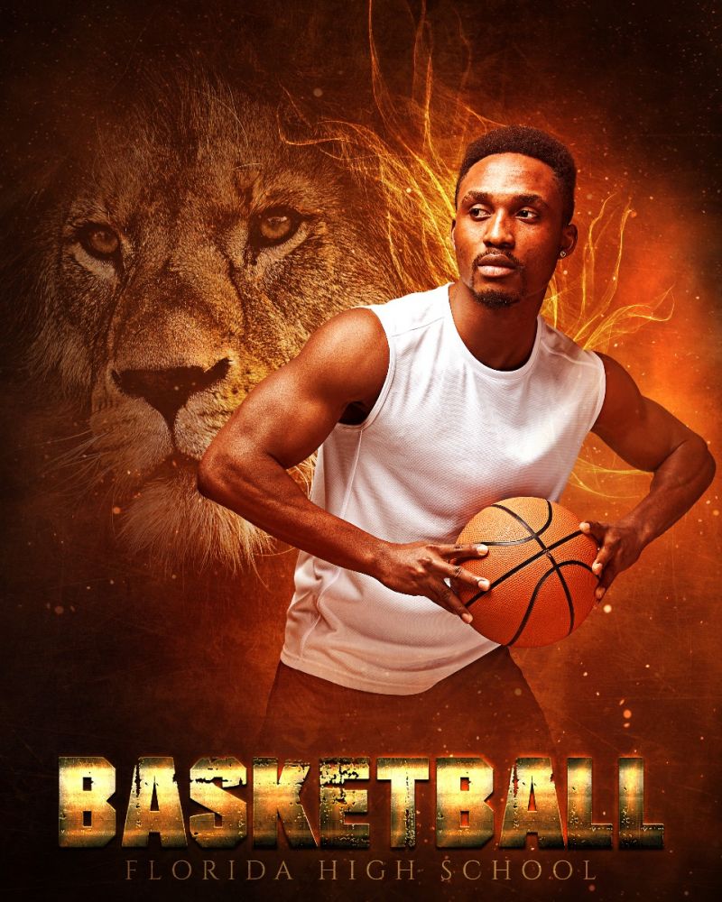 Play Like a Lion - Basketball Template