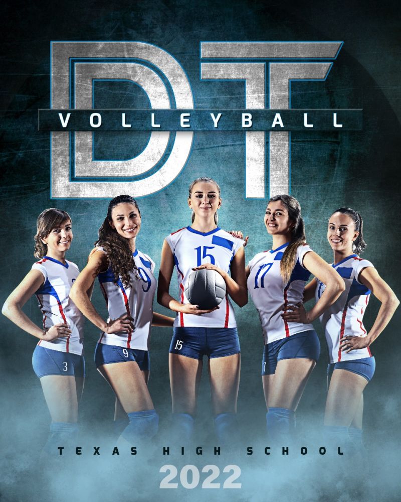 Volleyball Team Template with Enliven Effect