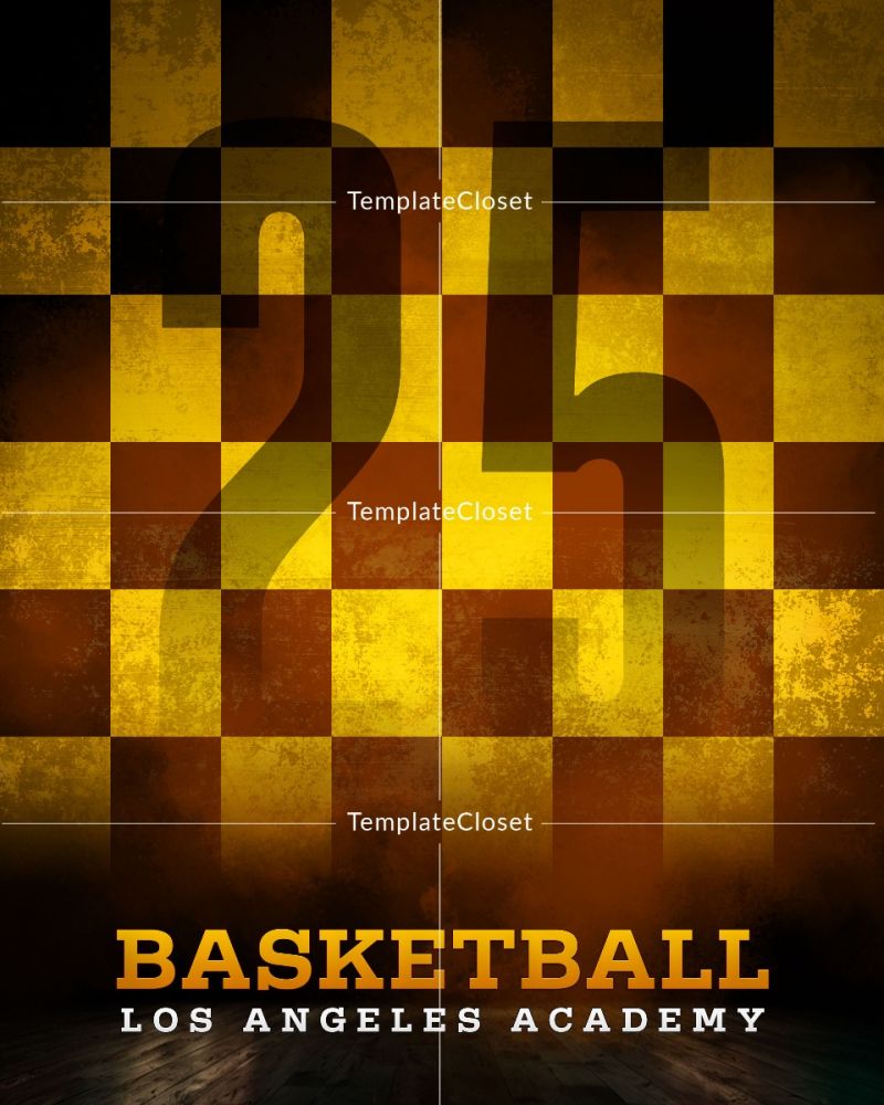 Basketball Photo Collage Customized Photoshop Template