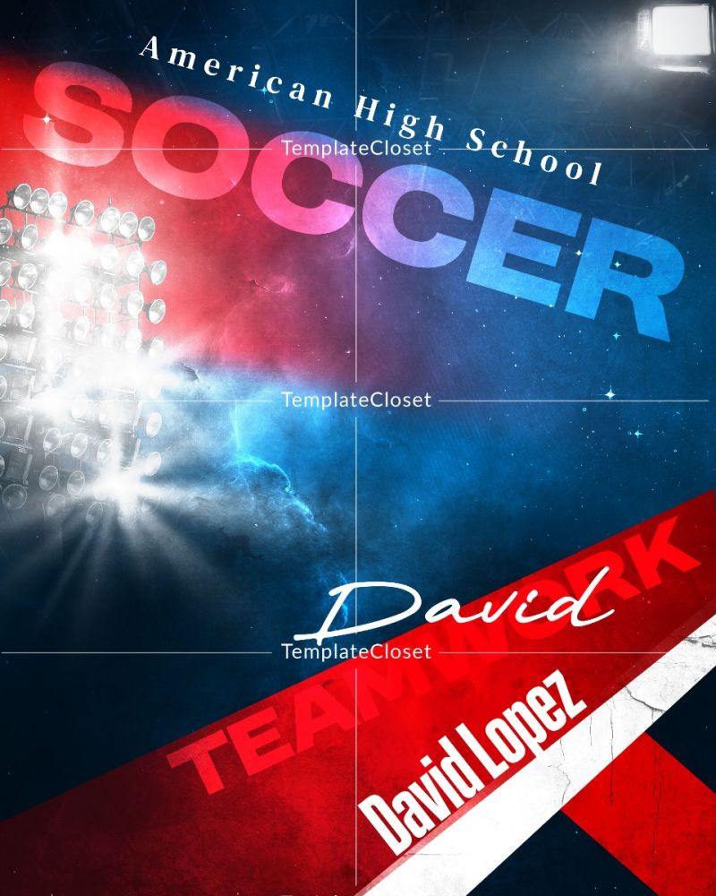 David Lopez - Soccer Color Effect Customized Photography Template