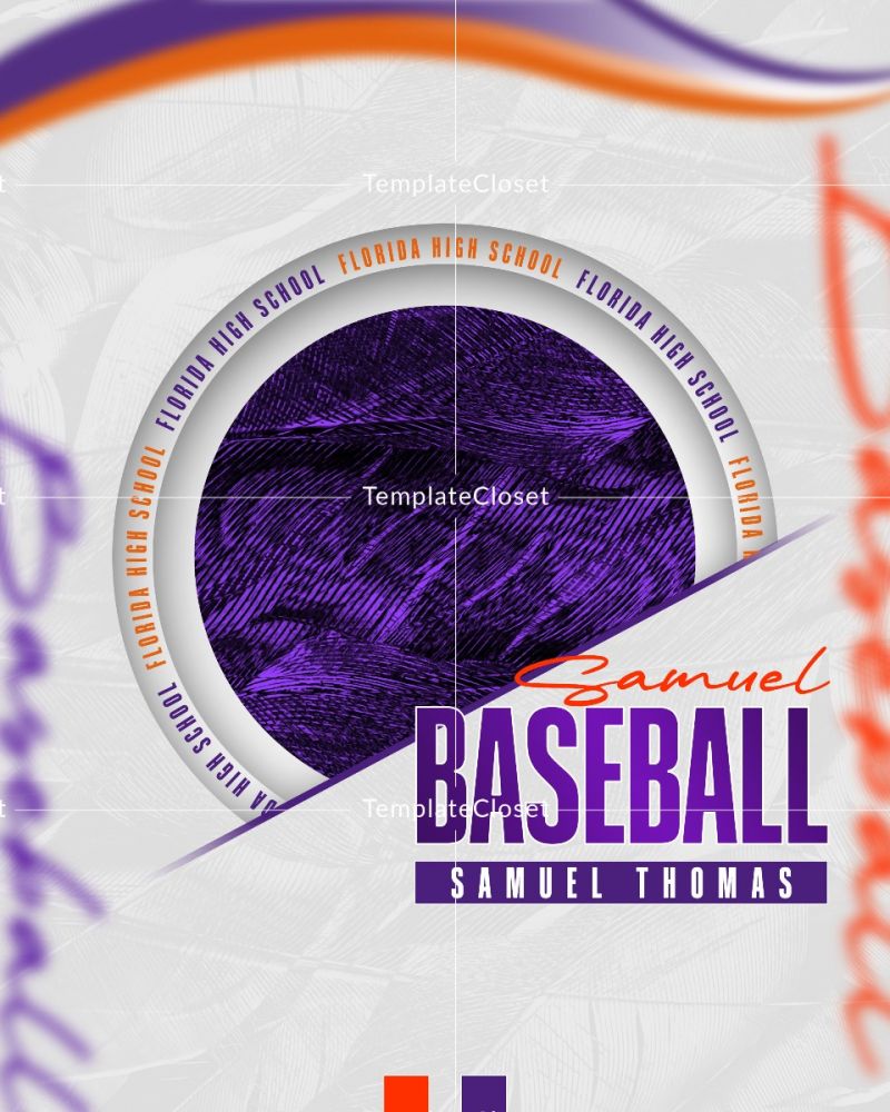 Baseball Memory Mate Color Effect Sport Photography Template