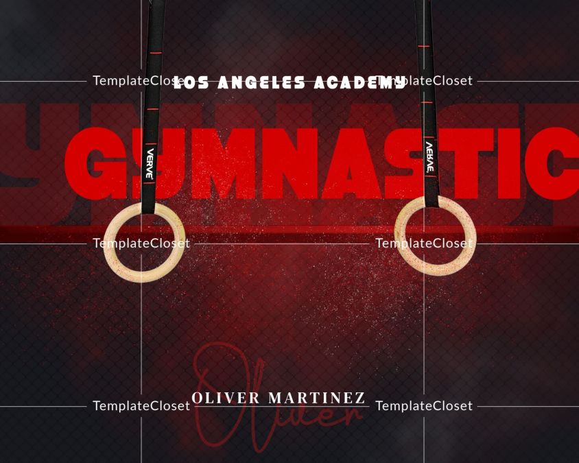 Gymnastic Move Customized Sport Photography Template