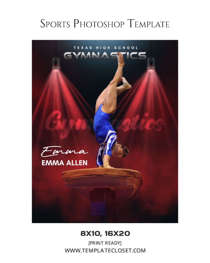 Emma Allen - Gymnastic Customized Photography Template