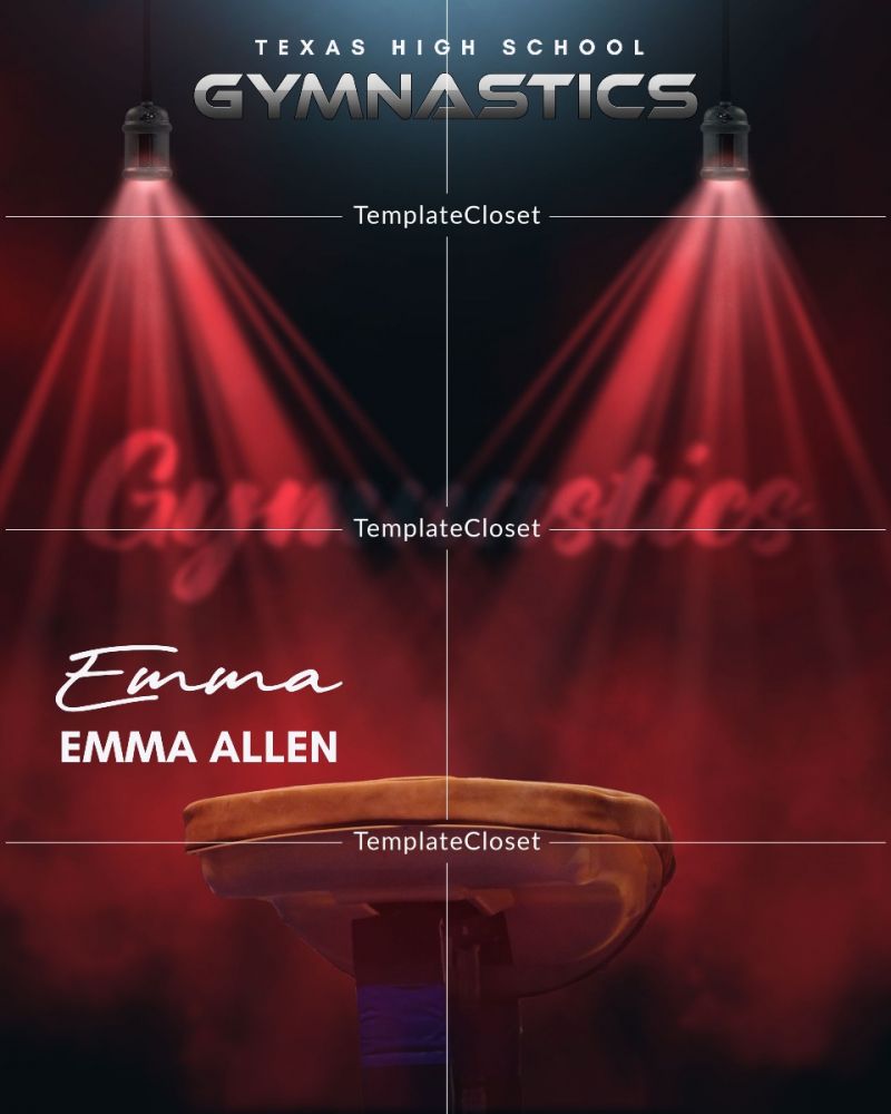 Emma Allen - Gymnastic Customized Photography Template