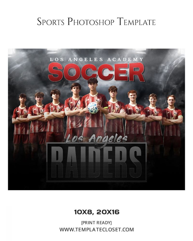 Soccer Riders Customized Sport Photoshop Poster