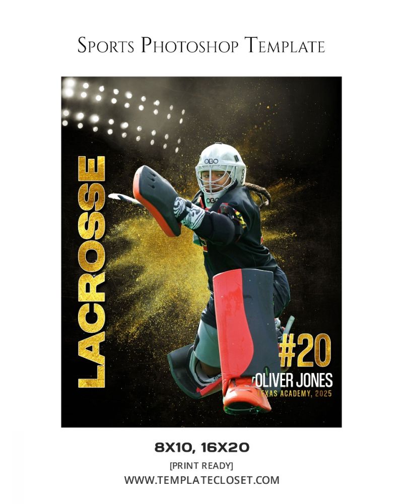 Lacrosse Multi Effect Customized Photography Template