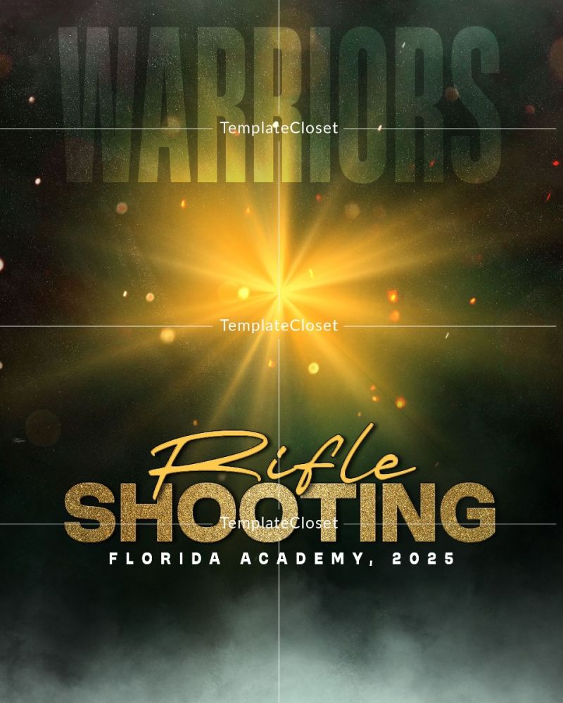 Rifle Shooting Warriors Sports Photography Template
