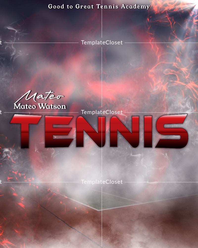 Tennis Memory Mate Customized Photography Template